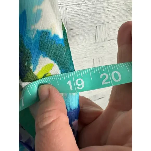 Lauren Ralph Lauren Womens Dress rap flutter sleeve floral chiffon plus size - Picture 8 of 11